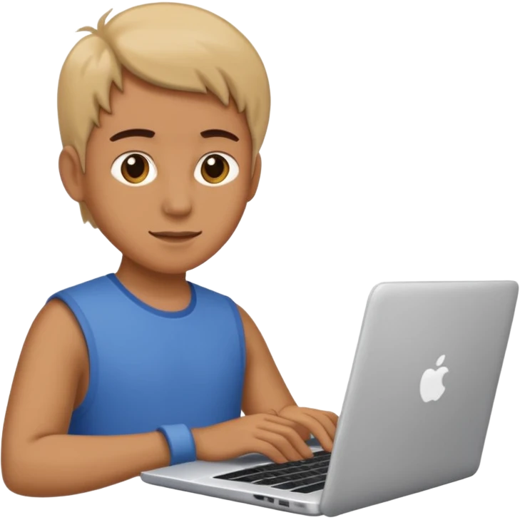 person working working on a laptop emoji