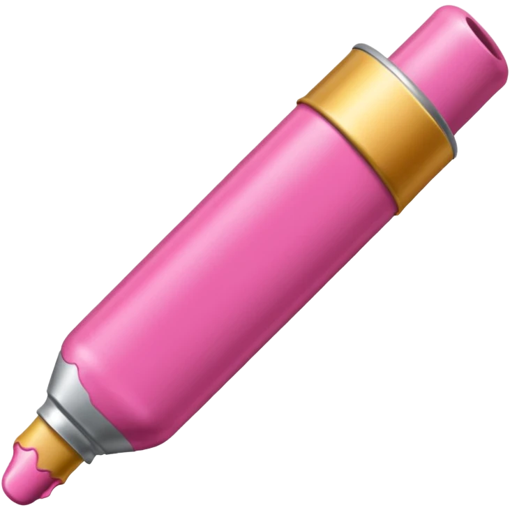Tube de peinture rose emoji