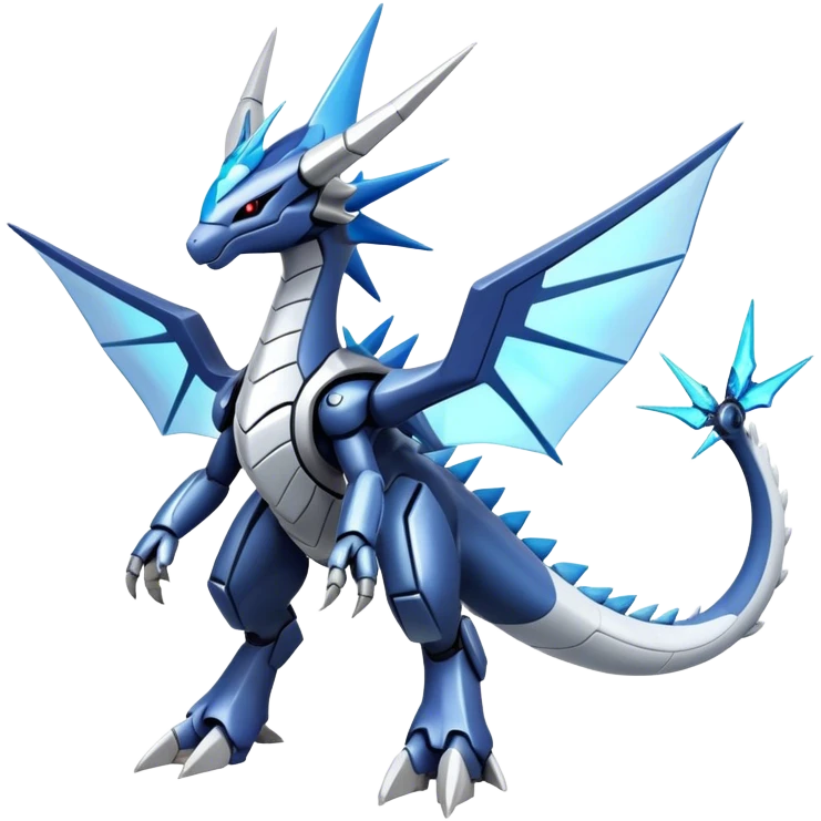  Cool Edgy Shiny Futuristic Ethereal Legendary Dialga-Digimon-Palkia-hybrid full body emoji