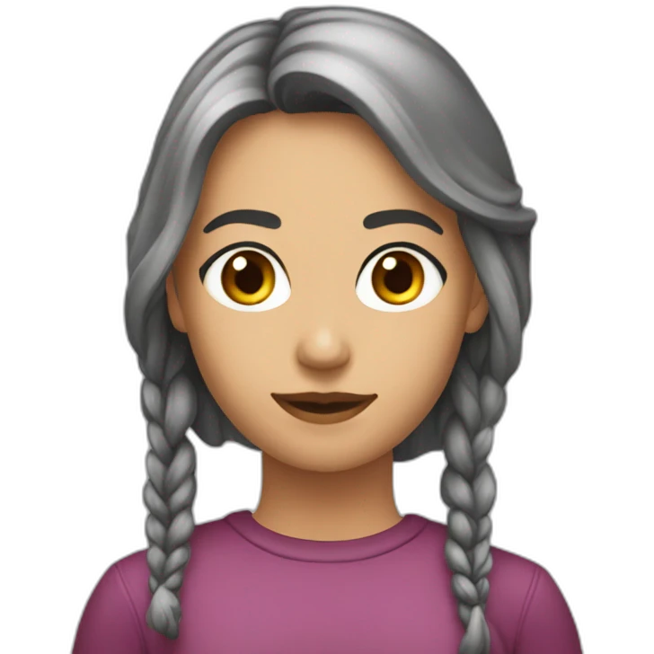 Женщина с красными губами emoji