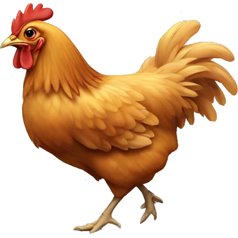 Chicken running around emoji
