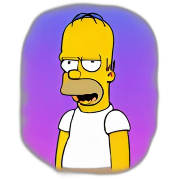 Homer Simpson wearing LGBT tshirt emoji
