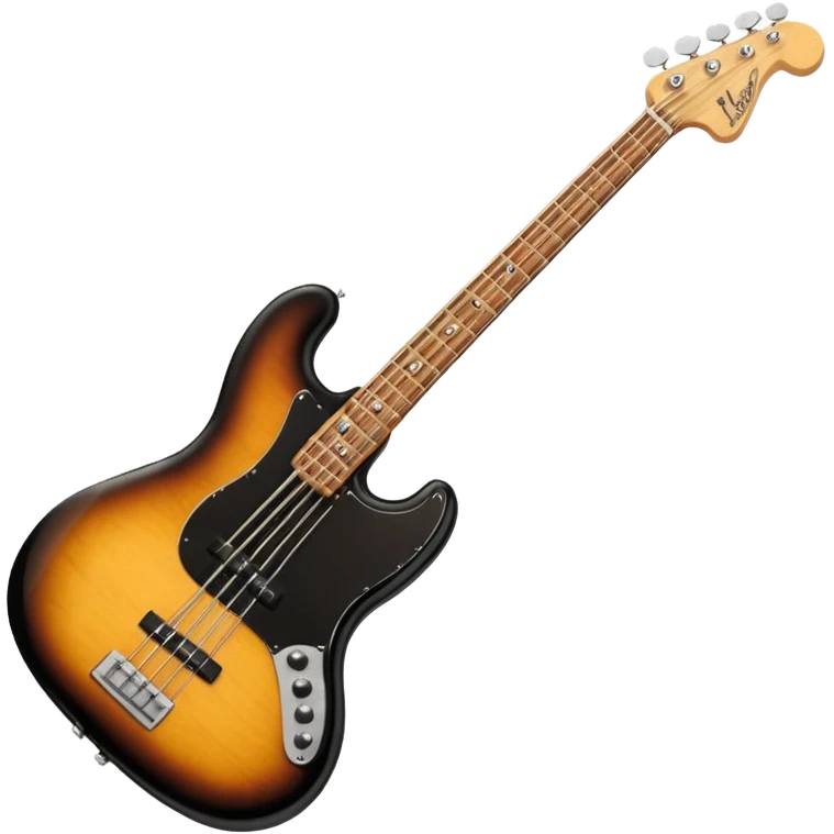 Left handed fender bass guitar emoji