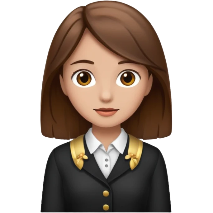 fancy brown haired girl emoji