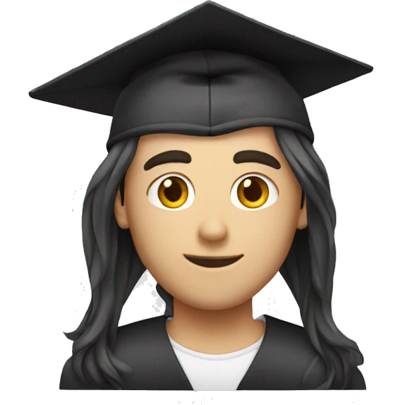 Vruazy graduate Male long Hair emoji
