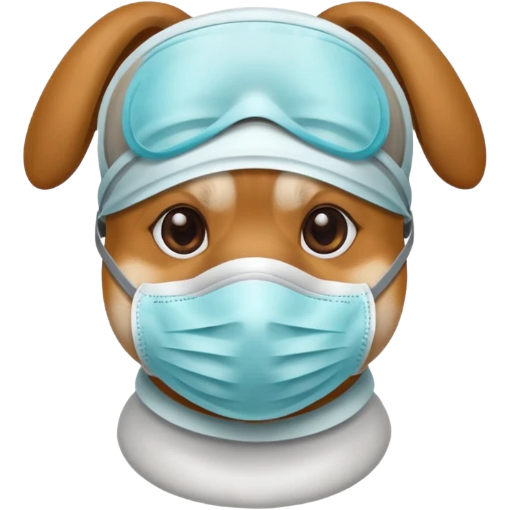 dog Wearing Medical Mask emoji