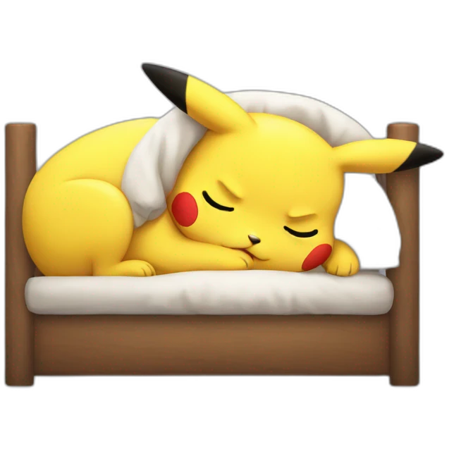 Sleeping pikachu emoji