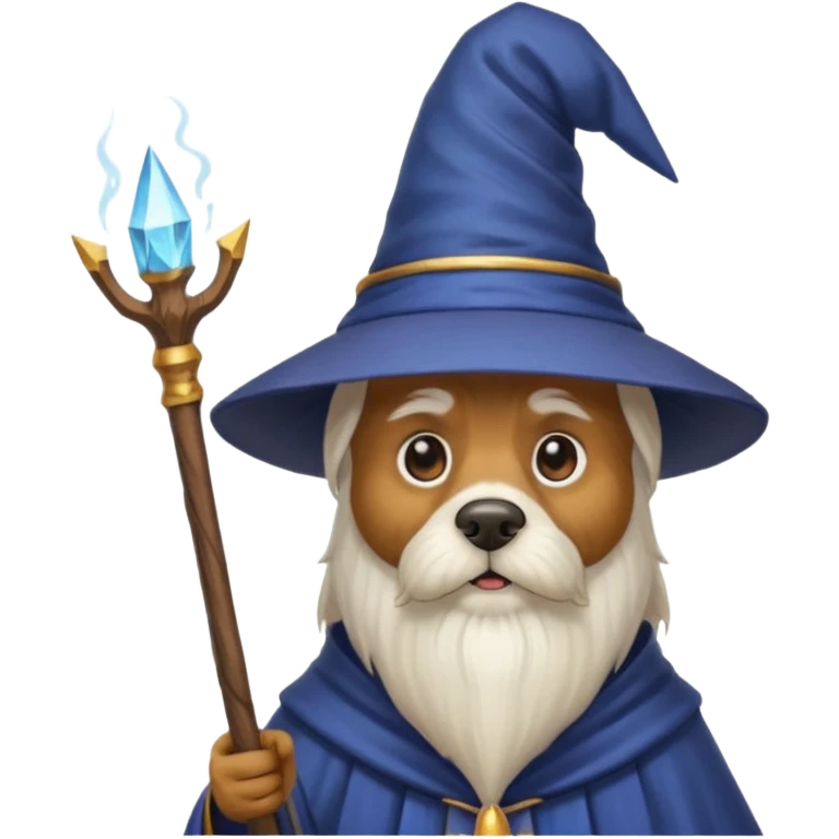 Dog wizard emoji