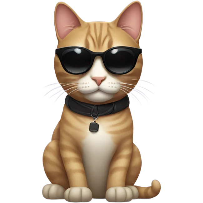 Cat with sunglasses emoji