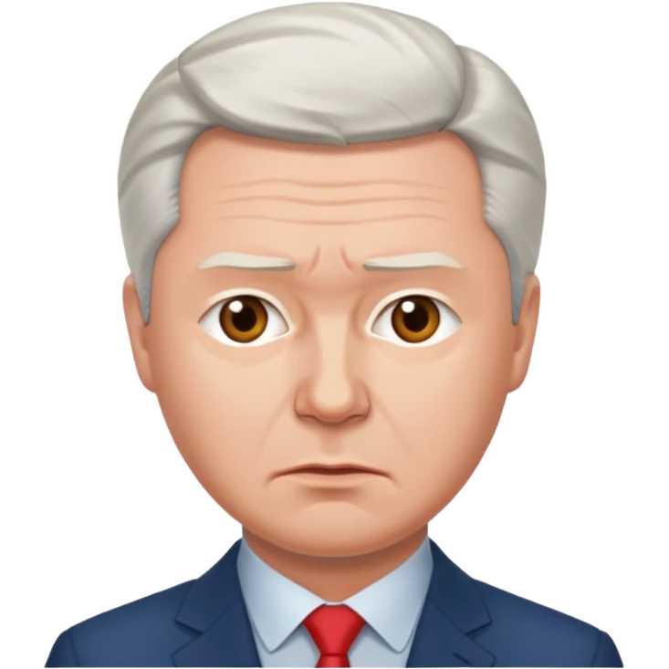 расстроенный мэр Москвы Сергей Собянин в реалистичном стиле  emoji