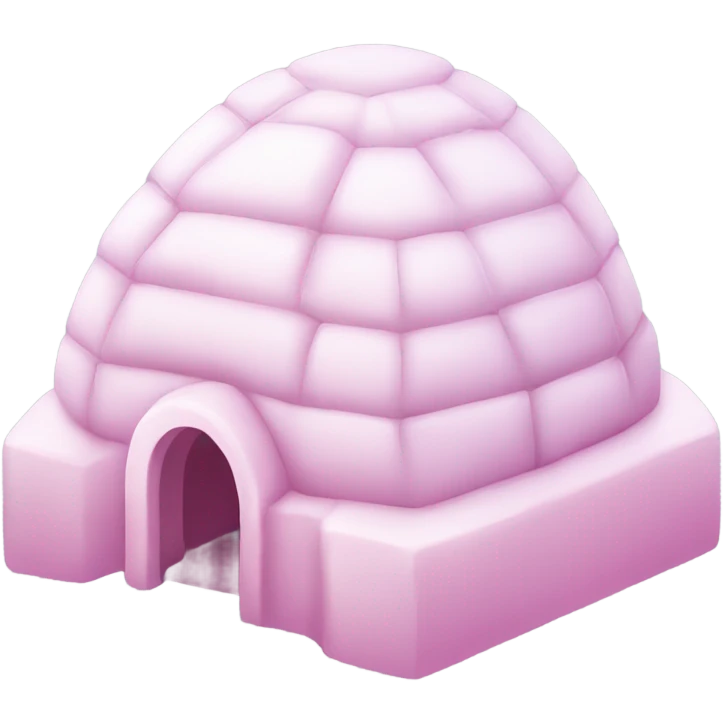 Light pink ice igloo emoji
