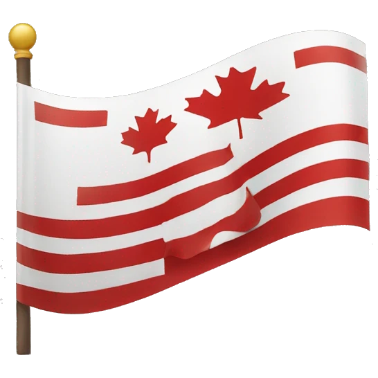 straight canadian flag emoji