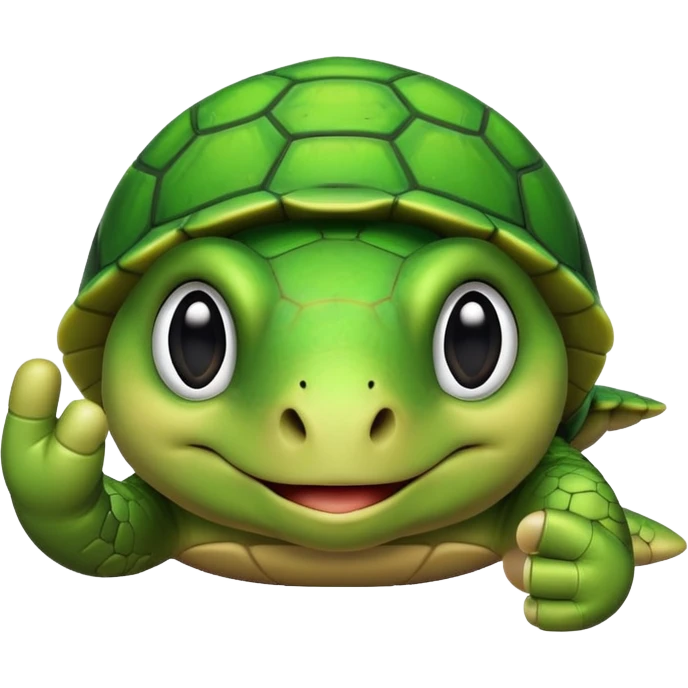 turtle giving the finger emoji