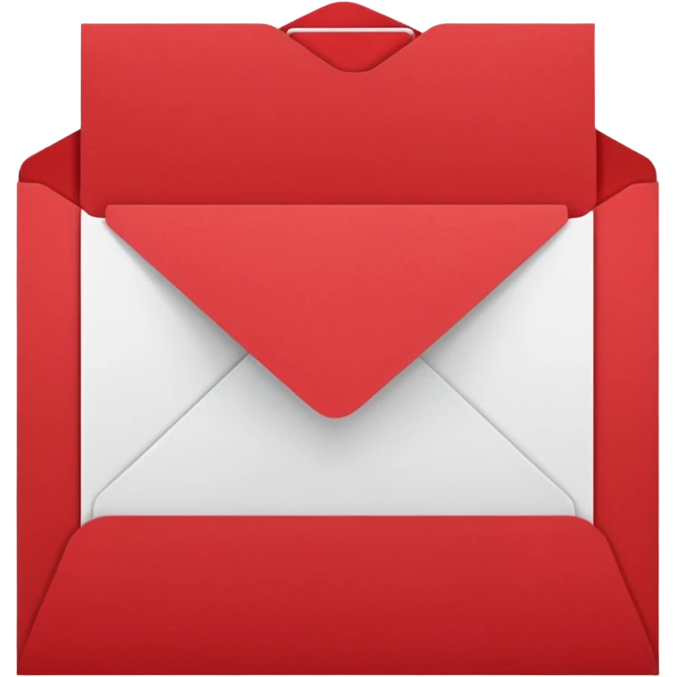 red greeting card emoji