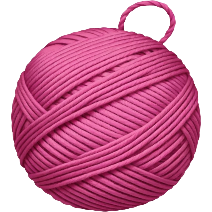 ball of yarn, pink emoji
