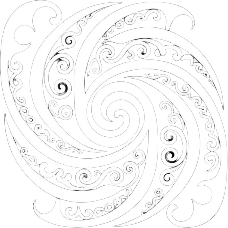 Unity Māori koru design at top emoji