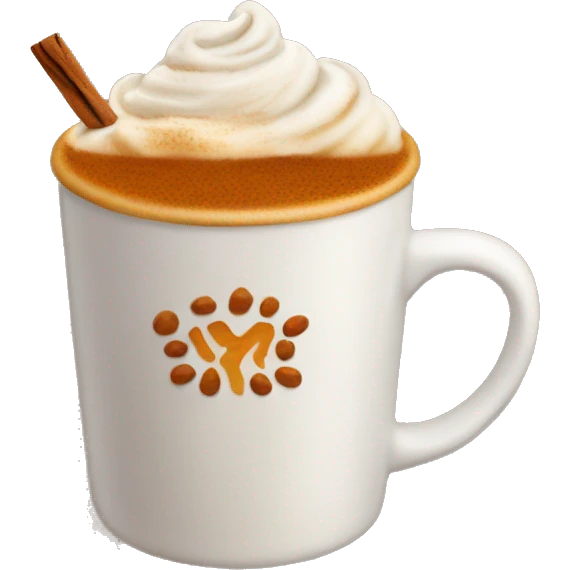 Pumpkin spice latte emoji