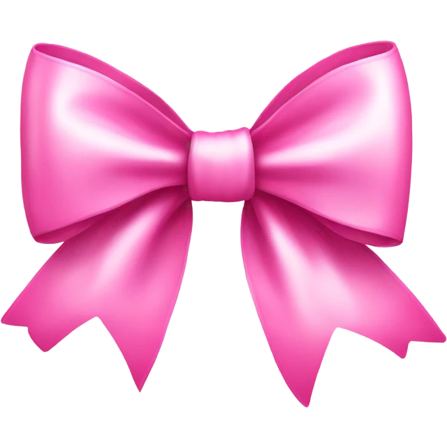 Cute pink bow emoji