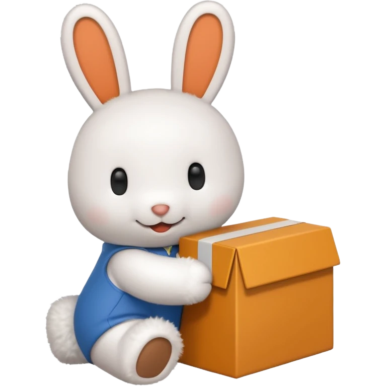 Cute miffy with box emoji