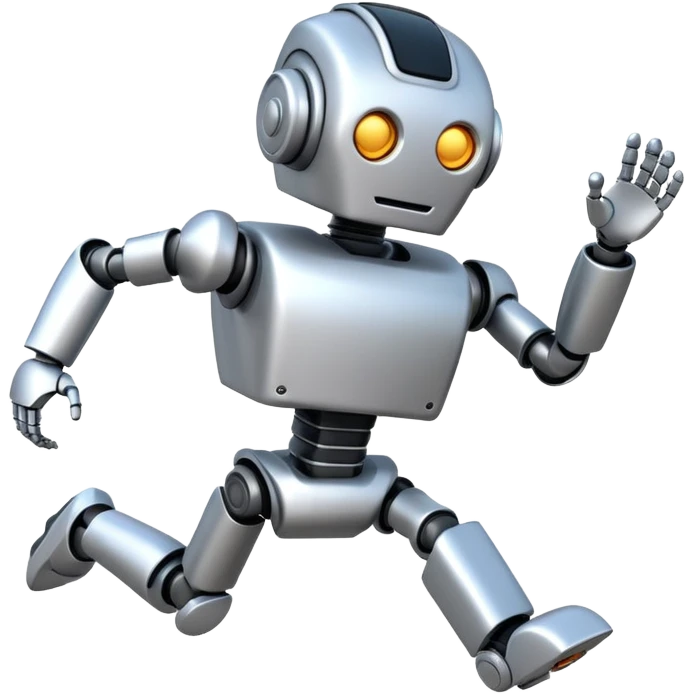 robot running right emoji