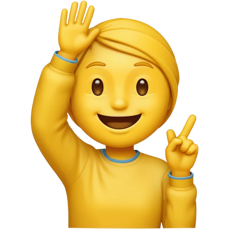 A emoji dabbing emoji