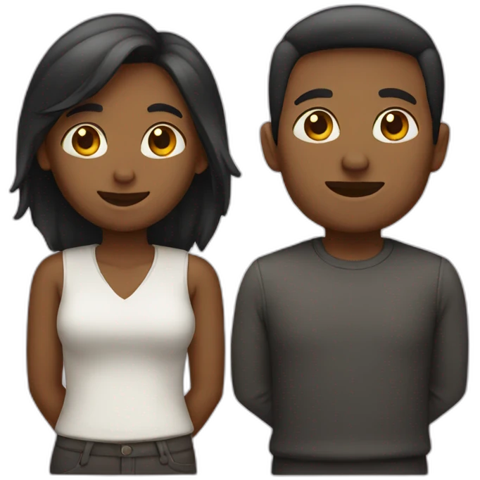 Female and male emoji