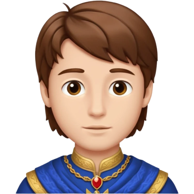 royal boy with brown hair emoji
