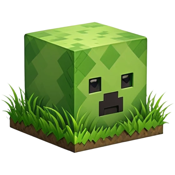 Minecraft grass block emoji