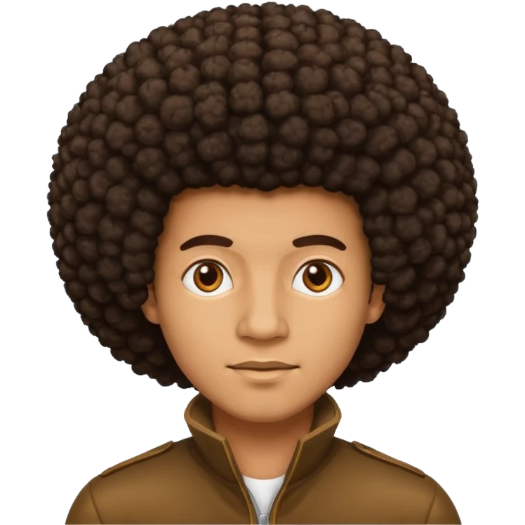 man with afro emoji