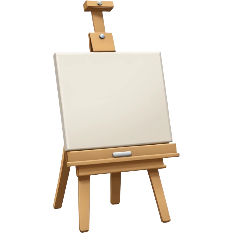 Blank canvas on easel emoji