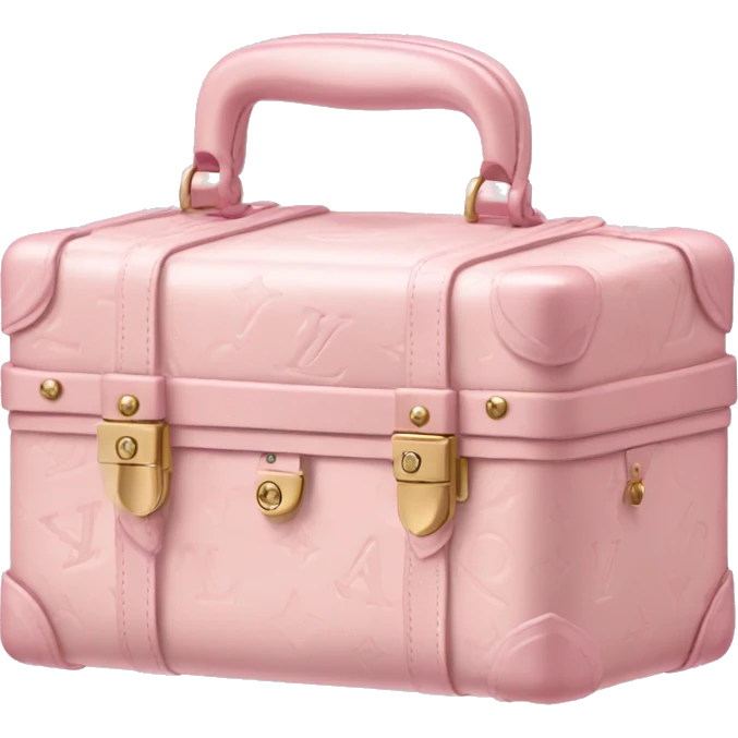 pale pink vanity case lv emoji
