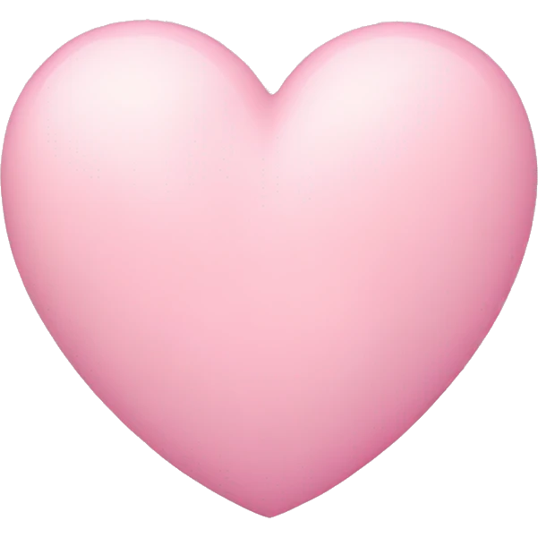 pastel pink heart emoji