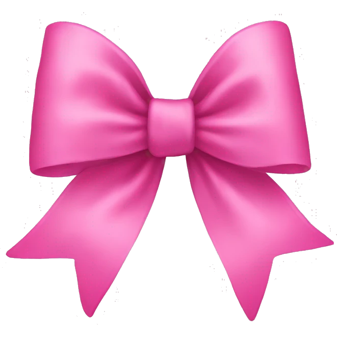 Pink bow emoji
