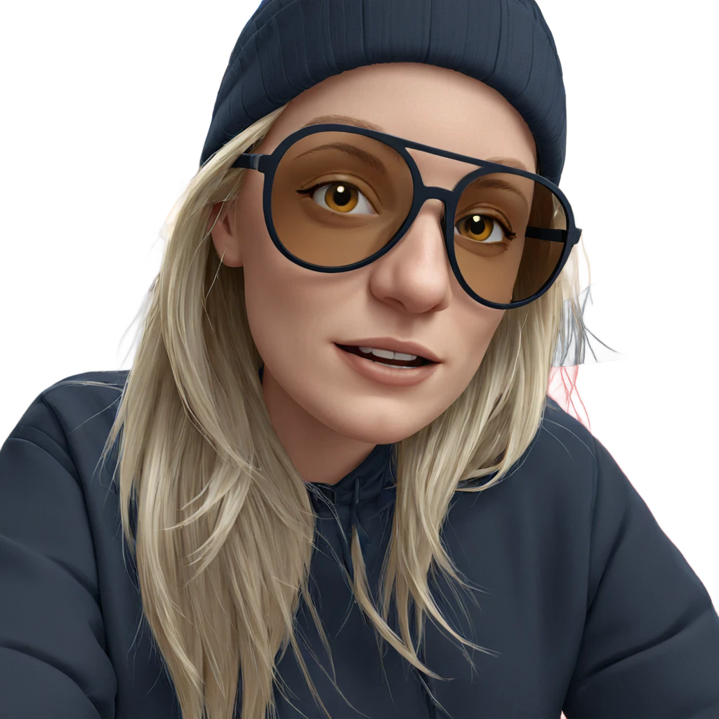 blonde girl in sunglasses emoji