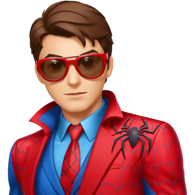 Spiderman with sunglasses emoji