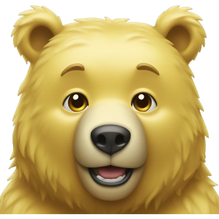 Yellow bear emoji