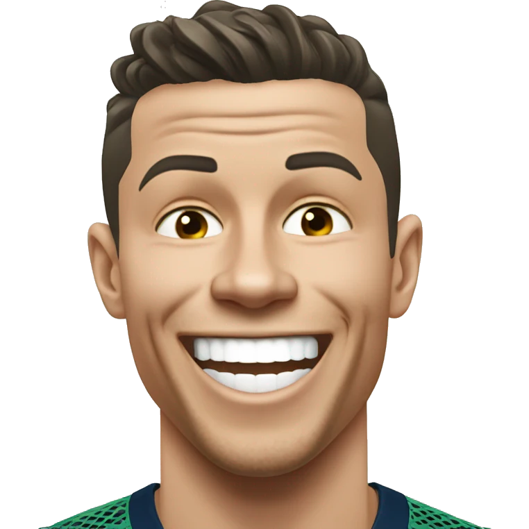 Cristiano ronaldo laughing emoji