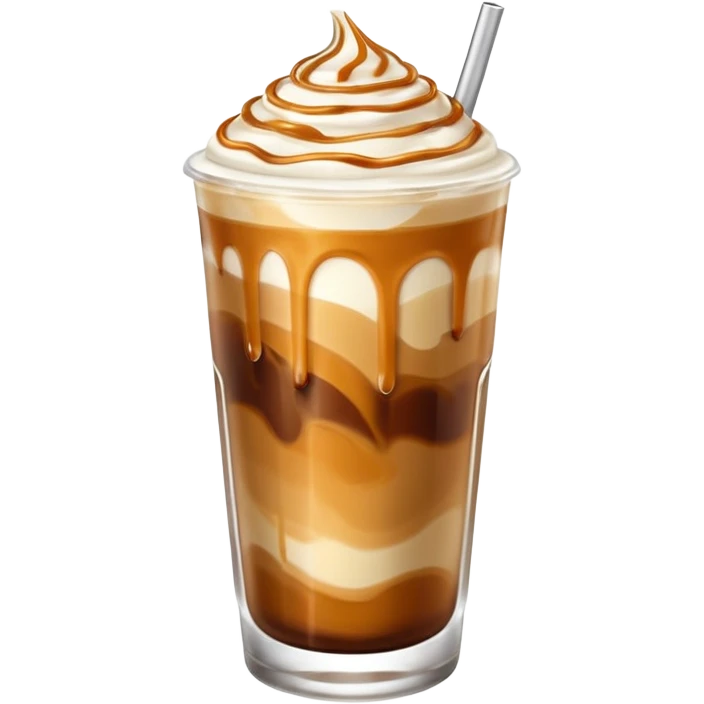 Iced caramel machiato emoji