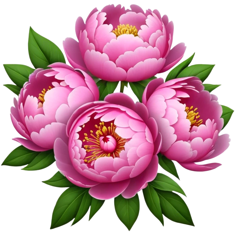 bouquet of peonies vinuos emoji