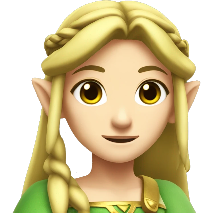 princess zelda from the legend of zelda game series emoji