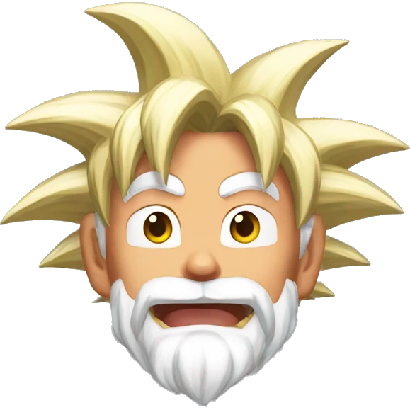 Goku fase dios enojado  emoji
