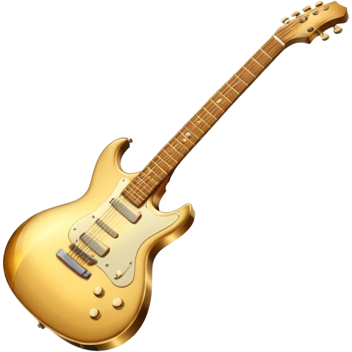 cinematic-realistic-guitar,-polished-metal,-warm-golden-reflections-dancing-along-its-surface,-soft-hands-carefully-positioned-over-the-keys,-glowing-with-an-elegant-and-airy-charm. emoji