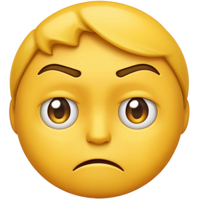 frustrated yellow emoji emoji