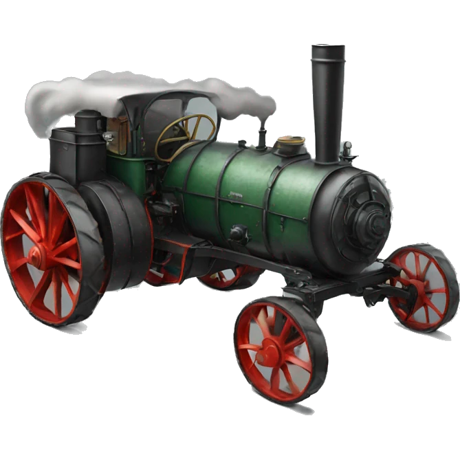 Steam tractor without a roof emoji