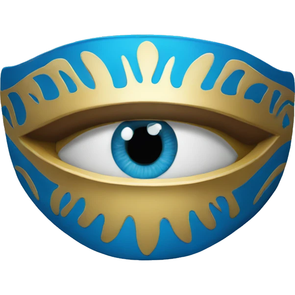 Ojos azules sin cara emoji
