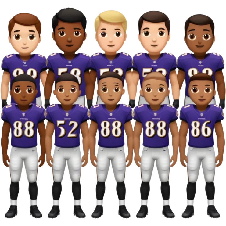 Baltimore Ravens with Tampa Bay Buccaneers together emoji