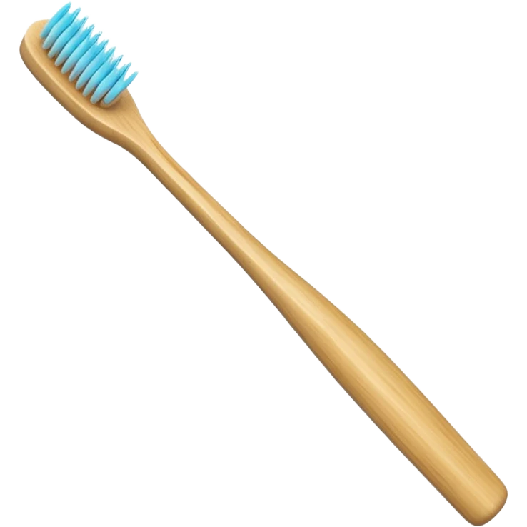 Bamboo toothbrush emoji