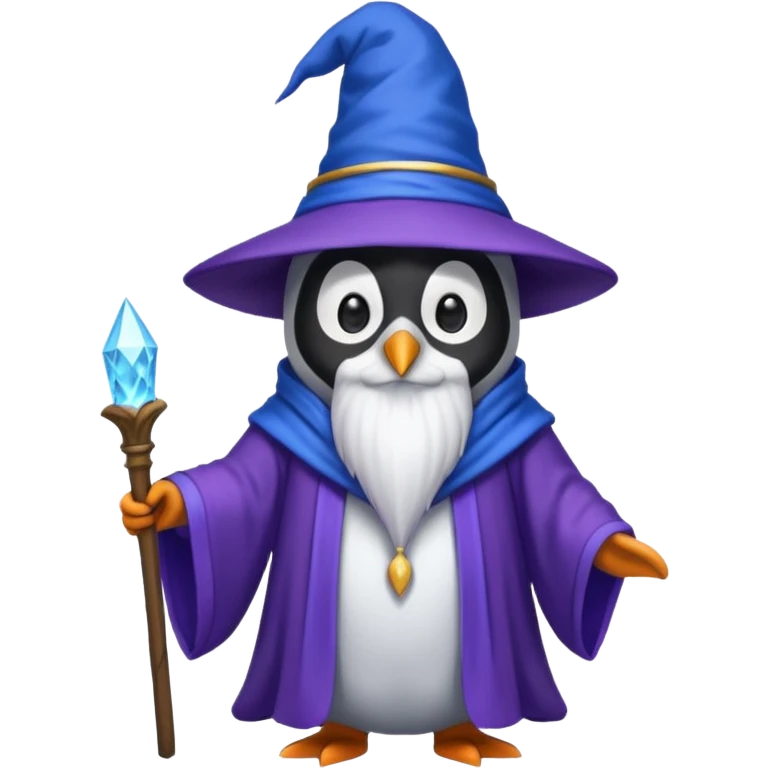Penguin Wizard emoji