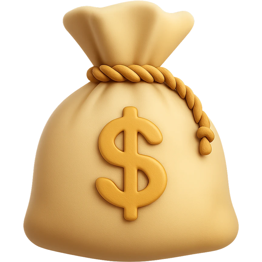 {
  "title": "3D Skeuomorphic Emoji Icon Schema",
  "type": "object",
  "properties": {
    "object": {
      "type": "string",
      "description": "Name of the object to be represented (e.g., 'money bag', 'camera', 'pizza')."
    },
    "style": {
      "type": "string",
      "enum": ["3D skeuomorphic emoji"],
      "description": "Visual style to be used for rendering."
    },
    "materials": {
      "type": "object",
      "properties": {
        "base": {
          "type": "string",
          "description": "Primary material texture, e.g., 'smooth cloth', 'metallic', 'plastic'."
        },
        "details": {
          "type": "array",
          "items": { "type": "string" },
          "description": "Secondary materials or embellishments (e.g., rope, buttons, stitching)."
        }
      }
    },
    "colors": {
      "type": "object",
      "properties": {
        "baseColor": {
          "type": "string",
          "description": "Main color of the object (e.g., '#F5DEB3' for a beige sack)."
        },
        "accentColors": {
          "type": "array",
          "items": { "type": "string" },
          "description": "Accent or highlight colors (e.g., yellow for dollar sign)."
        }
      }
    },
    "lighting": {
      "type": "object",
      "properties": {
        "type": {
          "type": "string",
          "enum": ["soft", "ambient", "studio"],
          "description": "Lighting type used to shade and define volume."
        },
        "shadows": {
          "type": "boolean",
          "description": "Indicates if soft drop shadows are used."
        }
      }
    },
    "geometry": {
      "type": "object",
      "properties": {
        "dimensionality": {
          "type": "string",
          "enum": ["3D"],
          "description": "Indicates that object is rendered in 3D."
        },
        "roundedEdges": {
          "type": "boolean",
          "description": "Indicates if object has smooth, rounded edges."
        }
      }
    },
    "expression": {
      "type": "string",
      "enum": ["playful", "realistic", "friendly"],
      "description": "Overall emotional tone of the icon."
    },
    "background": {
      "type": "string",
      "enum": ["transparent", "white", "gradient"],
      "description": "Background type for the rendered emoji."
    }
  },
  "required": ["object", "style", "materials", "colors", "lighting", "geometry", "expression", "background"]
}

color palette emoji