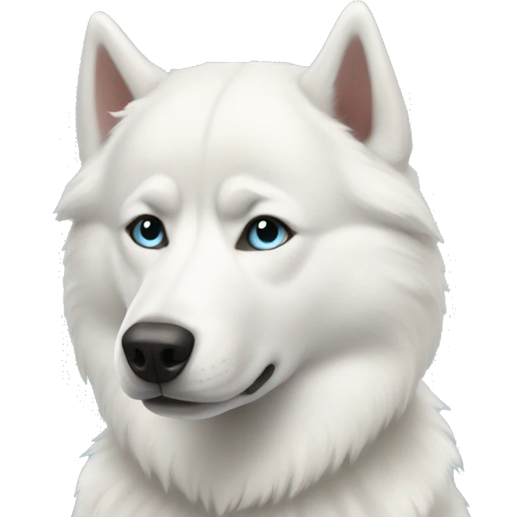 white-husky emoji